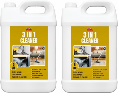 pv dream 3 In 1 Liquid || Zesty Lemon Fragrance, Eco-Friendly Tile Cleaner || Lemon(2 x 5000 ml)