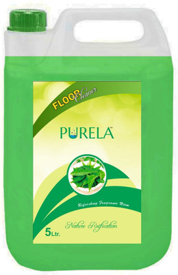 PURELA Floor Cleaner Liquid, Kills All Germs & Viruses To Makes Surfaces Safe & Remove Tough Stains, Bathroom Floor Cleaner Liquid Form Neem(5000 ml)