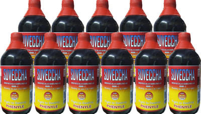 SUVECCHA Strong Power Disinfectant Black Phenyle (Pack of 24) Regular(24 x 0.45 L)
