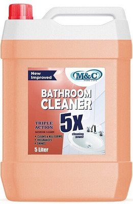 M&C Disinfectant Bathroom Cleaner , For 3X fast Kills Germs & Viruses Natural(5 L)
