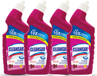CLEANSAR Ultra 10X Floor Cleaner Super Saver Pack Rose & Cirtus(4 x 500 ml)