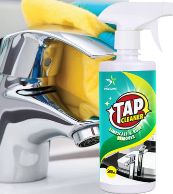 VRPRIME Tap Cleaner Spray | Limescale & Rust Remover for Bathroom, Kitchen, Faucets Citrus(500 ml)