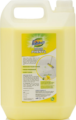 FABIUS FLOOR CLEANER PHENYL MADE WITH PINE BASED OIL- WITH LEMON FRAGRANCE(5 L)