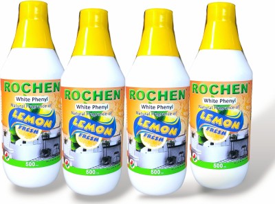 rochen LEMON WHITE PHENYL 500ML COMBO LEMON(4 x 500 ml)