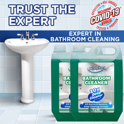 NISHCHAY stains and foul fragrance from almost all Bathroom Cleaner Liquid orignal(2 x 1 L)