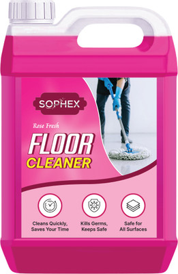 sophex Tiles Cleaner & Floor Cleaner Liquid 5L | Disinfectant for Home Surfaces Rose(5 L)