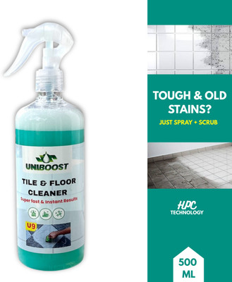 Uniboost Tile & Floor Cleaner Spray - Multi Surface, Hard Water & Limescale Stain Remover Lemon(500 ml)