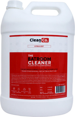 CleancoTenx Bathroom Cleaner–Removes Soap Scum & Grime, Natural & Fresh Formula -Citrus Zest Fragrance(5 L)