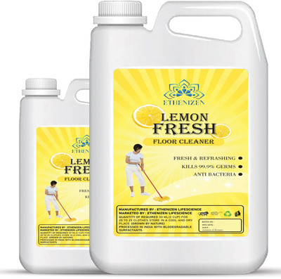 Ethenizen Floor Cleaner, Disinfectant Surface Cleaner Lemon 2*5000 ml(10000 ml) Lemon(2 x 5000 ml)