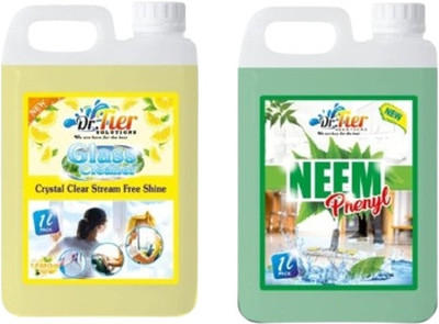 tiercart Combo of NEEM PHENYL AND GLASS CLEANER LEMON(2 x 1 L)