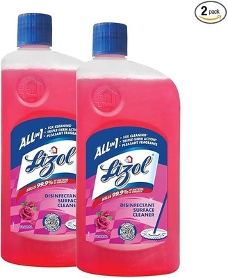 Lizol Disinfectant Surface & Floor Cleaner combo 500ML (Pack of 4) Floral And Citrus(2 x 625 ml)