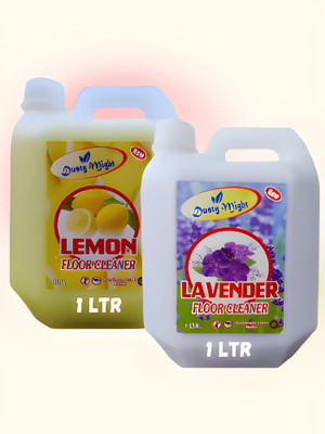 Dusty Might Floor Cleaner, Disinfectant Surface Cleaner(1L, Pack of 2) Lemon and Lavender(2 x 1 L)
