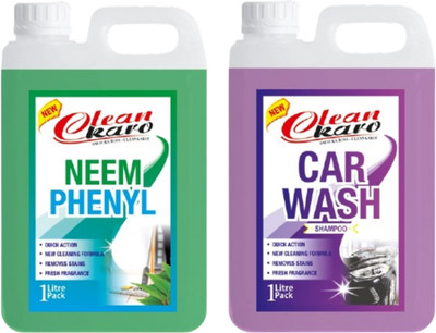 Tiersolution Combo of 2 Neem Phenyl+Car Wash lemon(2 x 1 L)