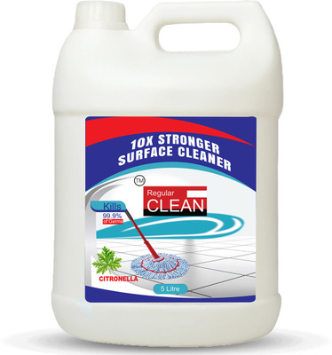Regular Clean Citronella Surface Cleaner Suitable for Bathroom & Floor surfaces Citronella(5000 ml)