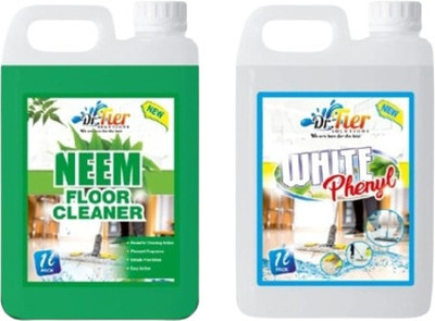 tiercart Combo of WHITE PHENYL AND FLOOR CLEANER NEEM(2 x 1 L)