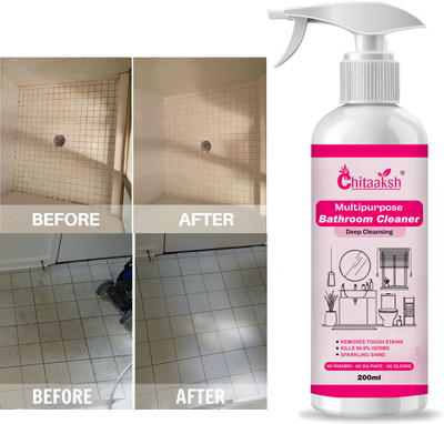 CHITAAKSH Sparkling Bathroom Spray Cleaner – 200ML No Sulphate Odour(200 ml)