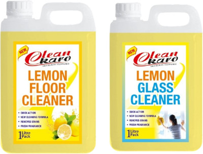 Tiersolution Combo of 2 Floor Cleaner Lemon+Glass Cleaner Lemon lemon(2 x 1 L)