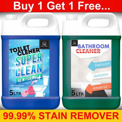 BLISS & BLUSH Anti Bacterial Toilet Cleaner 5L & Bathroom Disinfactant Formulas 5L././ Neem(2 x 5 L)