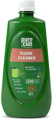 PureCult Floor Cleaner - Eco Friendly, Biodegradable, Kids & Pet Friendly (Infused with Geranium & Lavender Essential Oils)(500 ml)