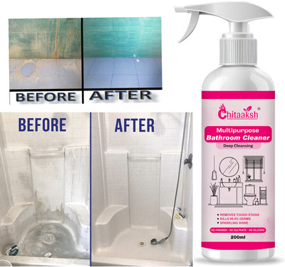 CHITAAKSH Deep Cleaning Bathroom Spray – 200ML for Tough Stains Odour(200 ml)
