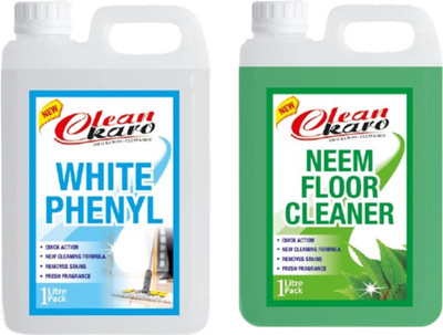 Tiersolution Combo of 2 WH Phenyl+Floor Cleaner Neem lemon(2 x 1 L)