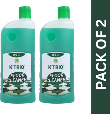 K'TRiQ Mop Floor Cleaner| Removes Stains & Dust| Disinfectant Floor Cleaner| Daily use Aqua(2 x 500 ml)
