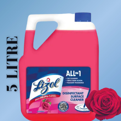 Lizol Disinfectant Surface & Floor Cleaner Liquid,Suitable for All Floor Cleaner Mopsm Floral03(5 L)