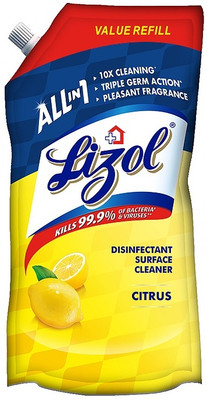 Lizol Disinfectant Surface Cleaner Refill Pack Citrus(750 ml)