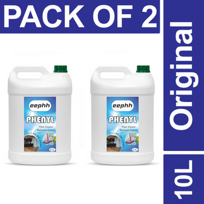 EEPHH 10 LTR Floor Cleaner white Phenyle Fragrance Pine 2 Pack Combo Pine(2 x 5 L)