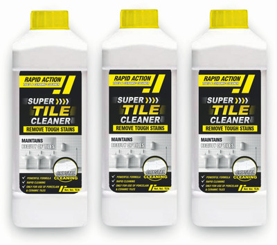 SUPER Professional Tile Cleaner Liquid - Regular Multisurface Cleaner Heavy Duty Tile Cleaner 3 L ( Pack Of 3 )(3 x 1 L)