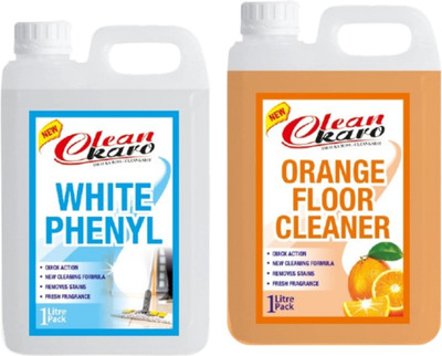 Tiersolution Combo of 2 White Phenyl+Floor Cleaner Orange lemon(2 x 1 L)