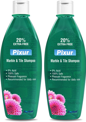 PIXUR Marble & Tile Shampoo Orchid Pk Of 2X600ML Regular(2 x 600 ml)