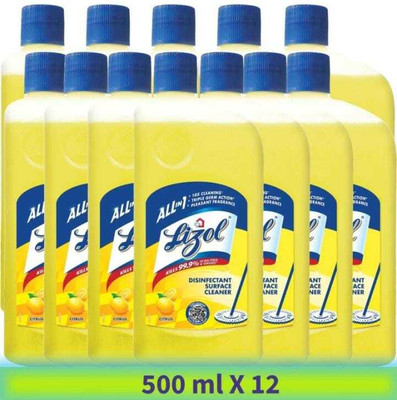 Lizol pack 12 citrus citrus(12 x 41.67 ml)