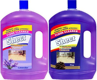 shecr Floor Cleaner & surface Disinfectant 2x2 Ltr (4 Liter) Lavender, Pine(2 x 2 L)