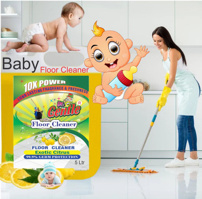 DOCTORGENTLE 5l lemon Baby Safe floor cleaner liquid lemon(5000 ml)