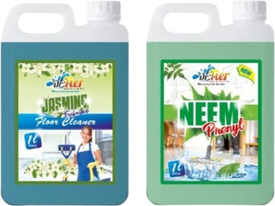 Tiersolution SUPER COMBO OF NEEM PHENYL AND FLOOR CLEANER JASMINE(2 x 1 L)