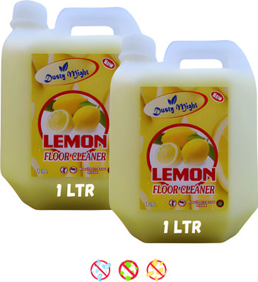 Dusty Might Floor Cleaner, Disinfectant Surface Cleaner(1L, Pack of 2) Lemon(2 x 1000 ml)