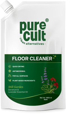 PureCult Floor Cleaner with Geranium & Lavender Essential Oil (Refill Pack) Geranium & Lavender Luxury Fragrance(1800 ml)