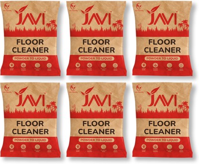 JAVI Floor Cleaner Powder to Liquid Refill Pack (6 Sachet = 3Litre) | Non Toxic Natural(6 x 500 ml)