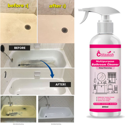 CHITAAKSH 200ML Bathroom Disinfectant Spray – Tough on Stains Odour(200 ml)
