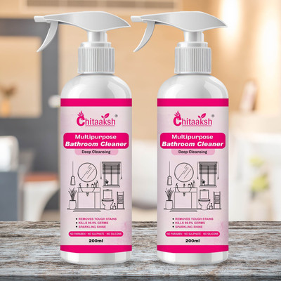CHITAKSH 2-Pack Bathroom Surface Cleaner – 200ML Each, Germ Remover Odour(2 x 100 ml)