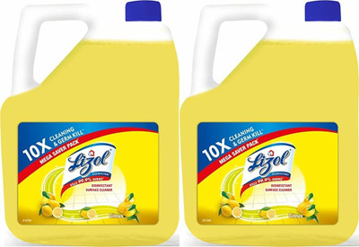 Lizol Disinfectant Surface & Floor Cleaner Citrus(2 x 5 L)