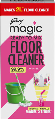 Godrej Magic Ready To Mix Floor Cleaner Lavender(4 x 0.5 L)
