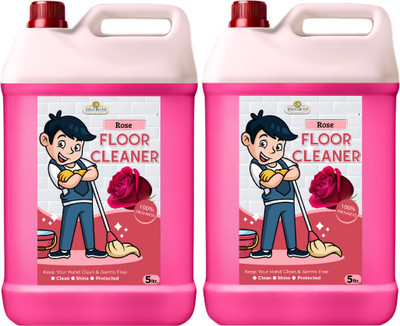 KYARA DREAMS Floor Cleaner Liquid for Homes with Pets and Kids – Gentle Yet Effective Rose(2 x 5 L)