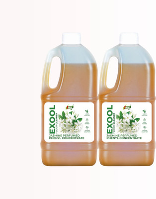 7Fresh Exool JASMINE Perfumed Phenyl Concentrate 1.8 L (2 Pack of 900 ml) (Makes 60L) JASMINE(2 x 900 ml)