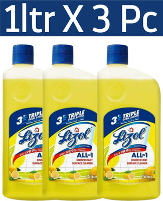 Lizol Floor Cleaner LEMON(3 x 1000 ml)