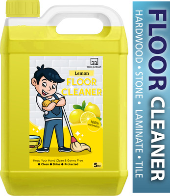 BLISS & BLUSH Bathroom Floor Cleaner Liquid Lemon Disinfectant Kills All Germs Surface Safe Lemon(5 L)
