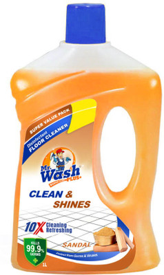 Mr wash Plus Plus Floor Cleaner Disinfectant Shine & Clean - Sandal (2L) | 1L X Pack of 2 N/A(2 x 1 L)