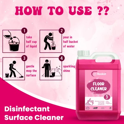 EROSKET Disinfectant Floor Cleaner,Surface Cleaner,Stain Removal Multi-Fragrance(5 L)