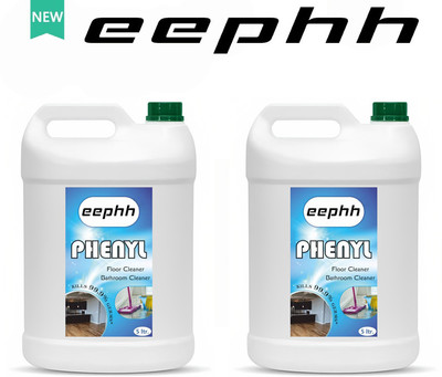 EEPHH 10 Litre Surface, Floor Cleaner white Phenyle Fragrance Pine 2-Pack Combo Pine(2 x 5 L)